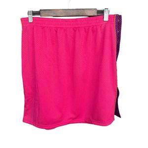 Fila Skirt Womens‎ Extra Large XL Pink Mesh Tear Away Mesh Activewear Lined